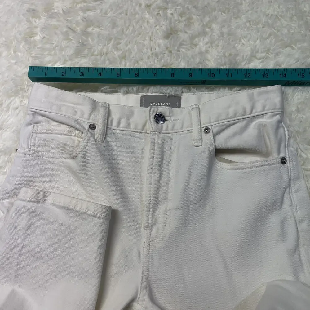 Everlane The High Rise Skinny Jean White 27 Ankle